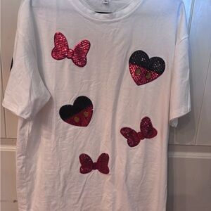 Disney red and Black Sequin Design